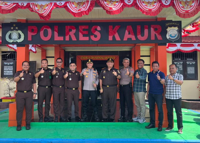 Kajari Kaur yang Baru Kunjungi Polres Kaur, Perkuat Sinergitas Jaga Kondusifitas Wilayah