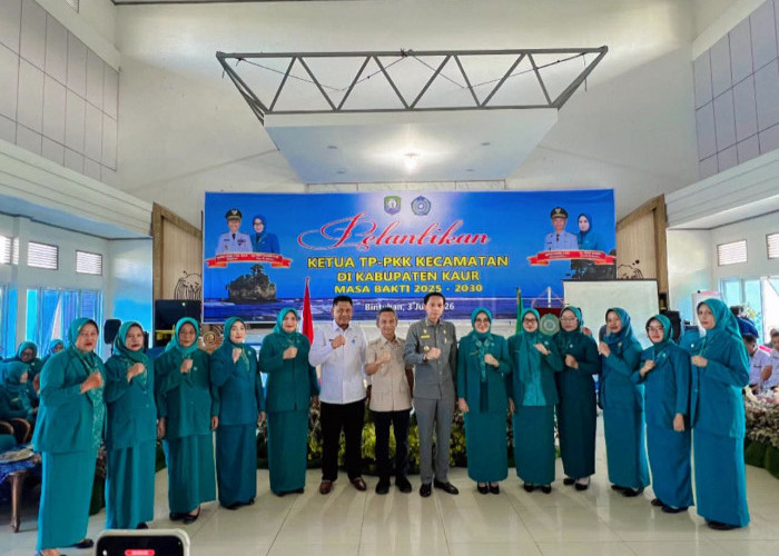TP PKK Kaur Lantik 9 Ketua Kecamatan dan Jalin Kerja Sama dengan 11 OPD