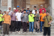 Pengecoran Basement Masjid Raya Nurul Iman Rampung, Warga dan Pemdes Terlibat