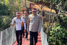 Kapolres Kaur Resmikan Jembatan Merah Putih Presisi Nusantara di Desa Kedataran Kaur