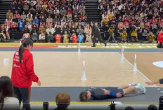 Video Viral Atlet Voli Jepang Yuji Nishida 'Sliding' Minta Maaf ke Wasit Perempuan Setelah Kena Servis