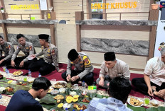 Kapolres Kaur - Satlantas Bukber Puasa dengan Organda dan Pengusaha Jasa Paket