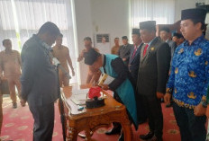 Sekda Kaur Lantik 22 Pejabat, Tidak Dukung Visi Misi Bupati Silakan Mundur