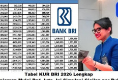 Tabel KUR BRI 2026 : Pinjaman Mulai Rp1 Juta hingga Rp200 Juta, Ini Simulasi Cicilan per Bulan 