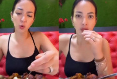 Video Viral Mukbang Nia Ramadhani, Ekspresi Gelisah dan Gerakan Tak Wajar Disorot Netizen