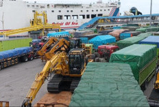 10 Hari Sebelum Pembatasan, Truk Logistik Sumbu Tiga Padati Pelabuhan Merak
