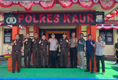Kajari Kaur yang Baru Kunjungi Polres Kaur, Perkuat Sinergitas Jaga Kondusifitas Wilayah